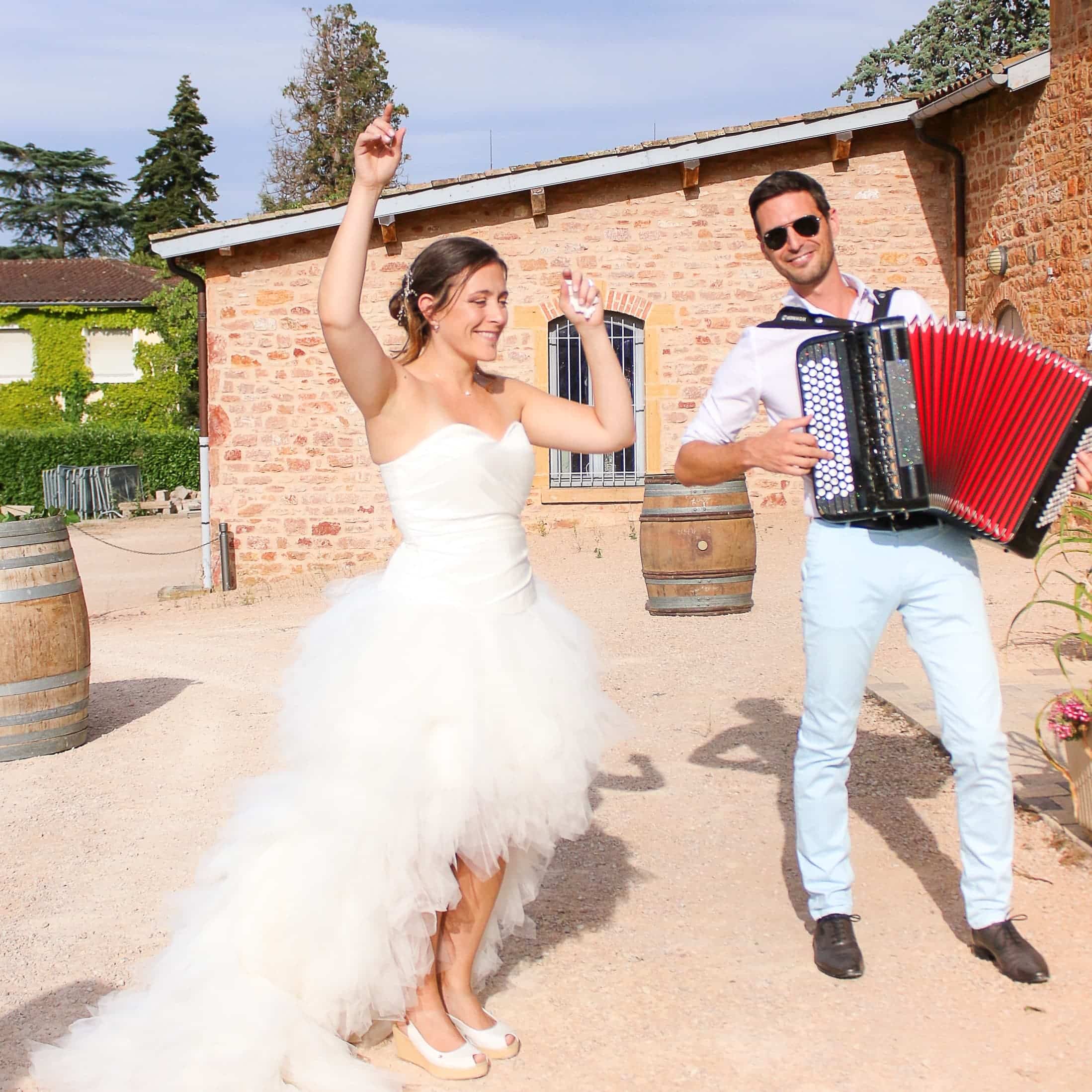 mariage accordéoniste et mariée bride accordéoniste mariage wedding